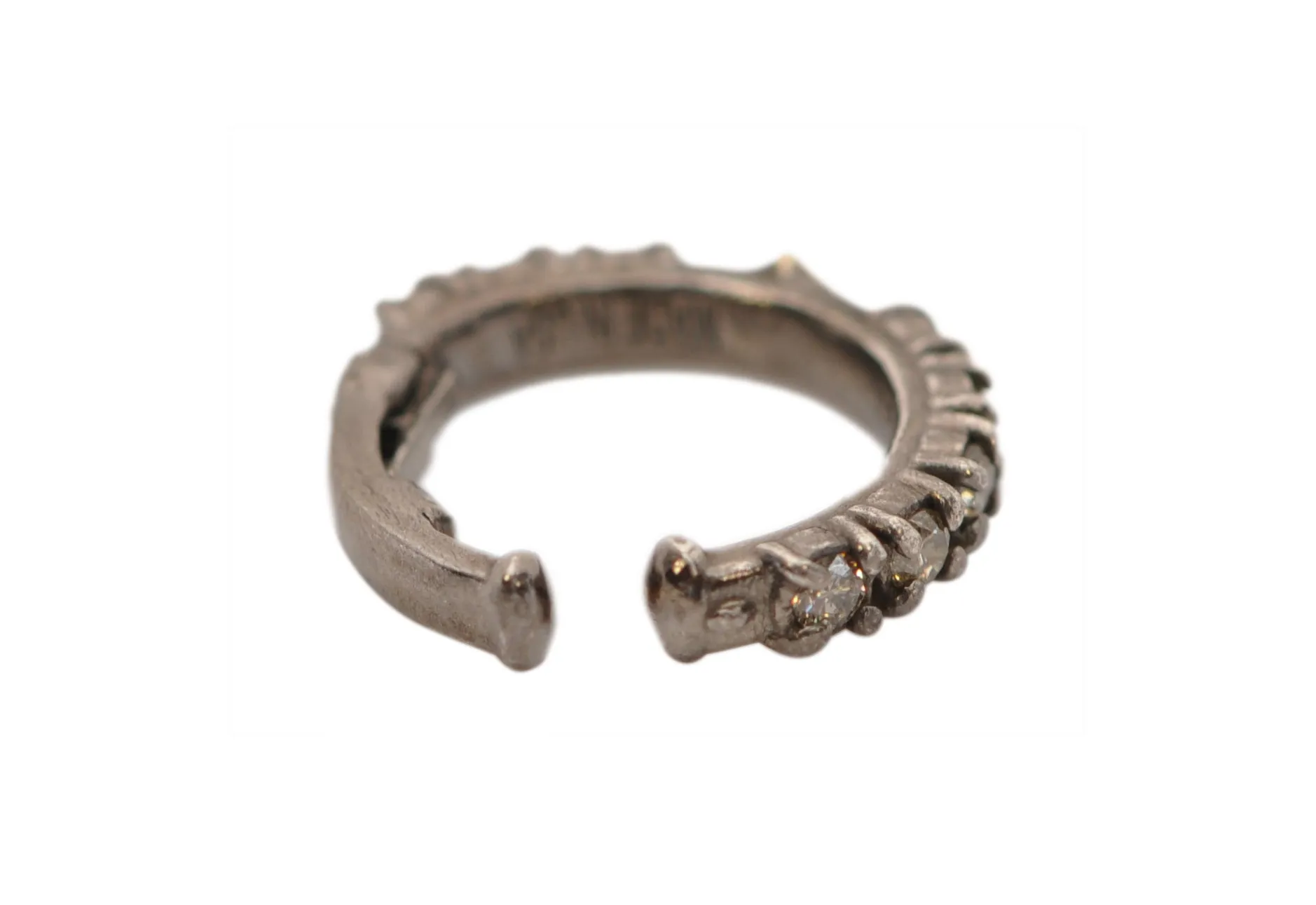 GREY MEDIUM HINGED EAR CUFF EARRING