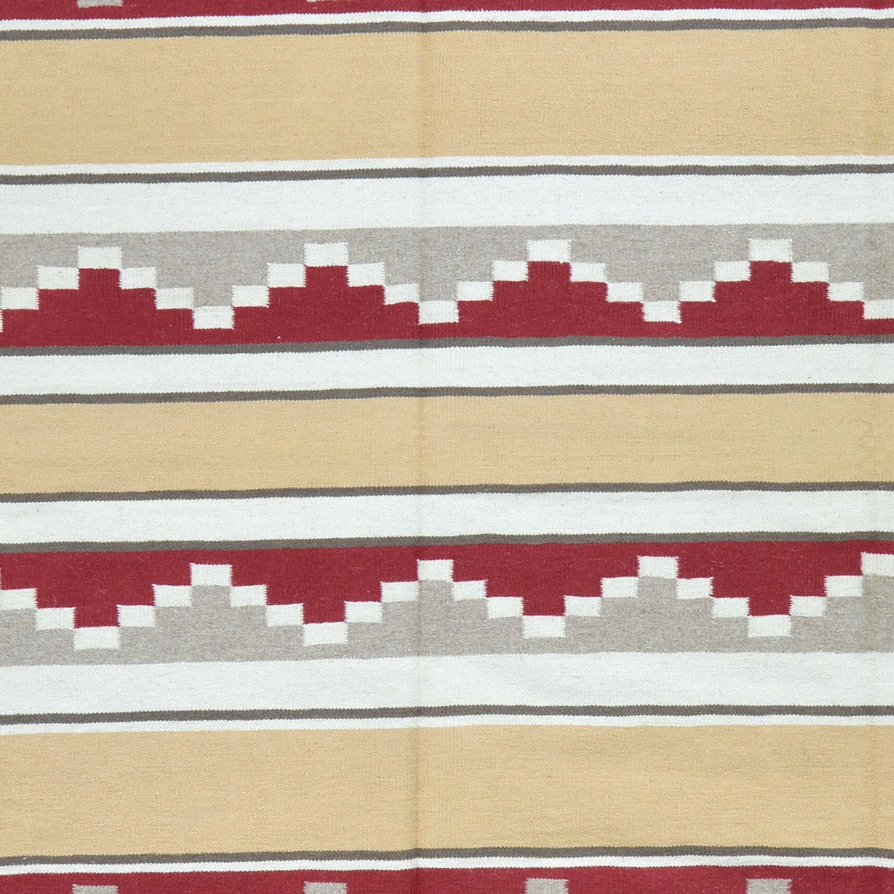 Hand-Woven Reversible Navajo Style Handmade Wool Rug (Size 8.0 X 10.0) Cwral-3453