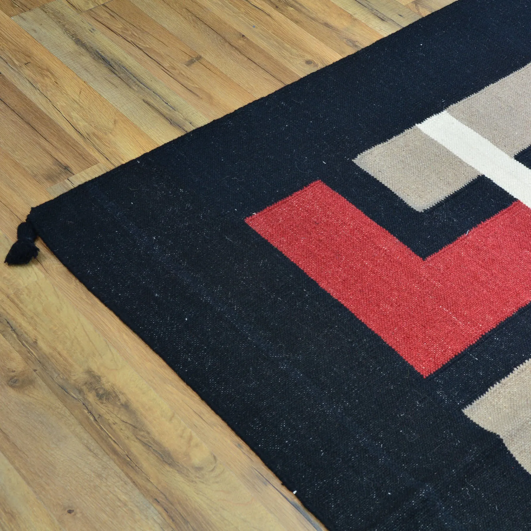 Hand-Woven Reversible Southwestern Design Handmade Wool Kilim (Size 9.10 X 14.0) Cwral-10506