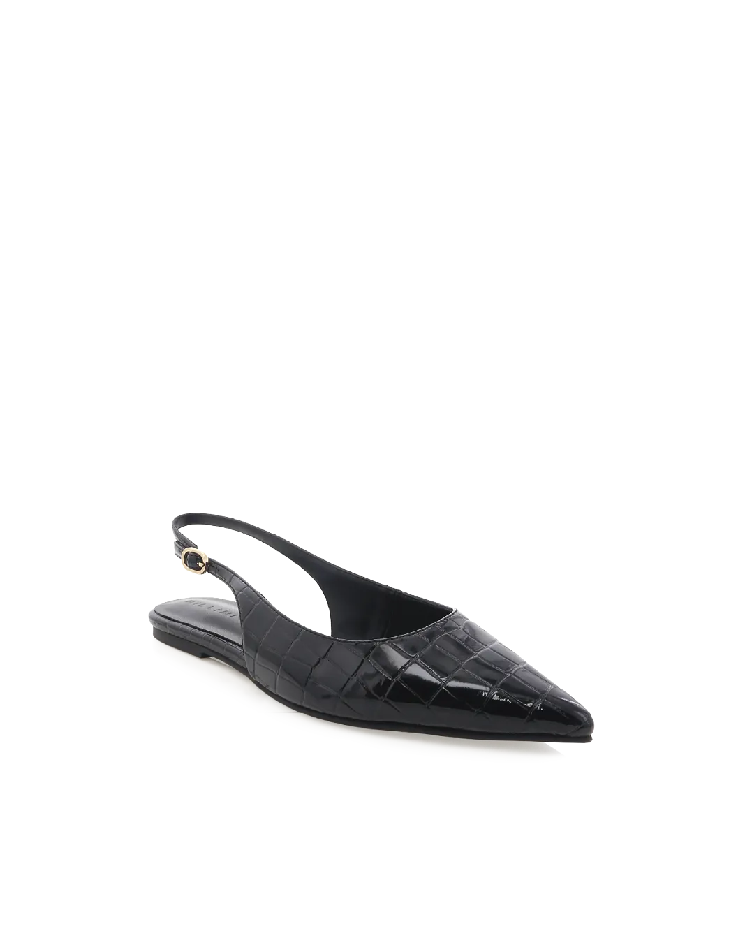 HENNA - BLACK PATENT CROC