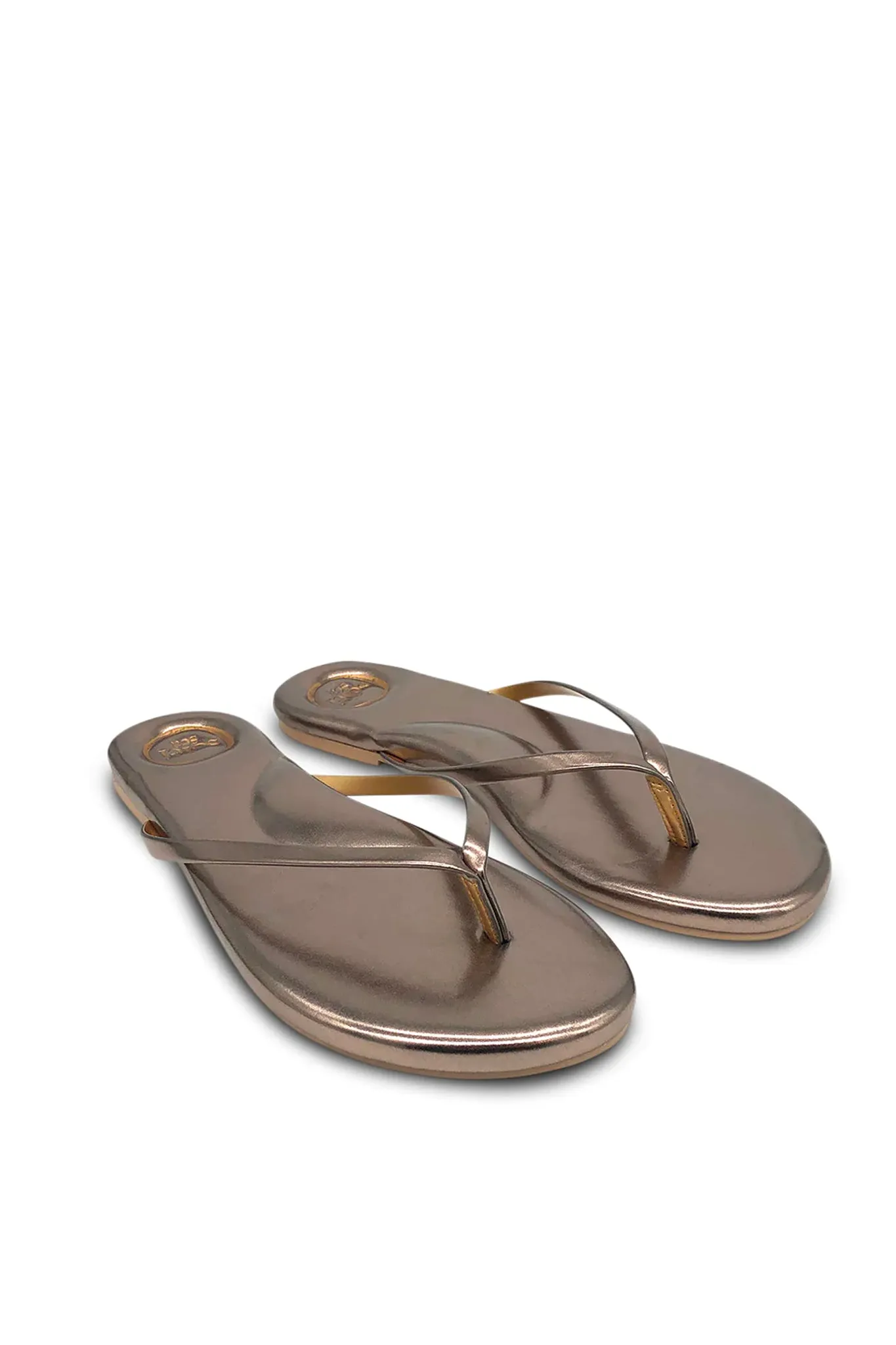 Indie Flip Flops - Metallic Pewter