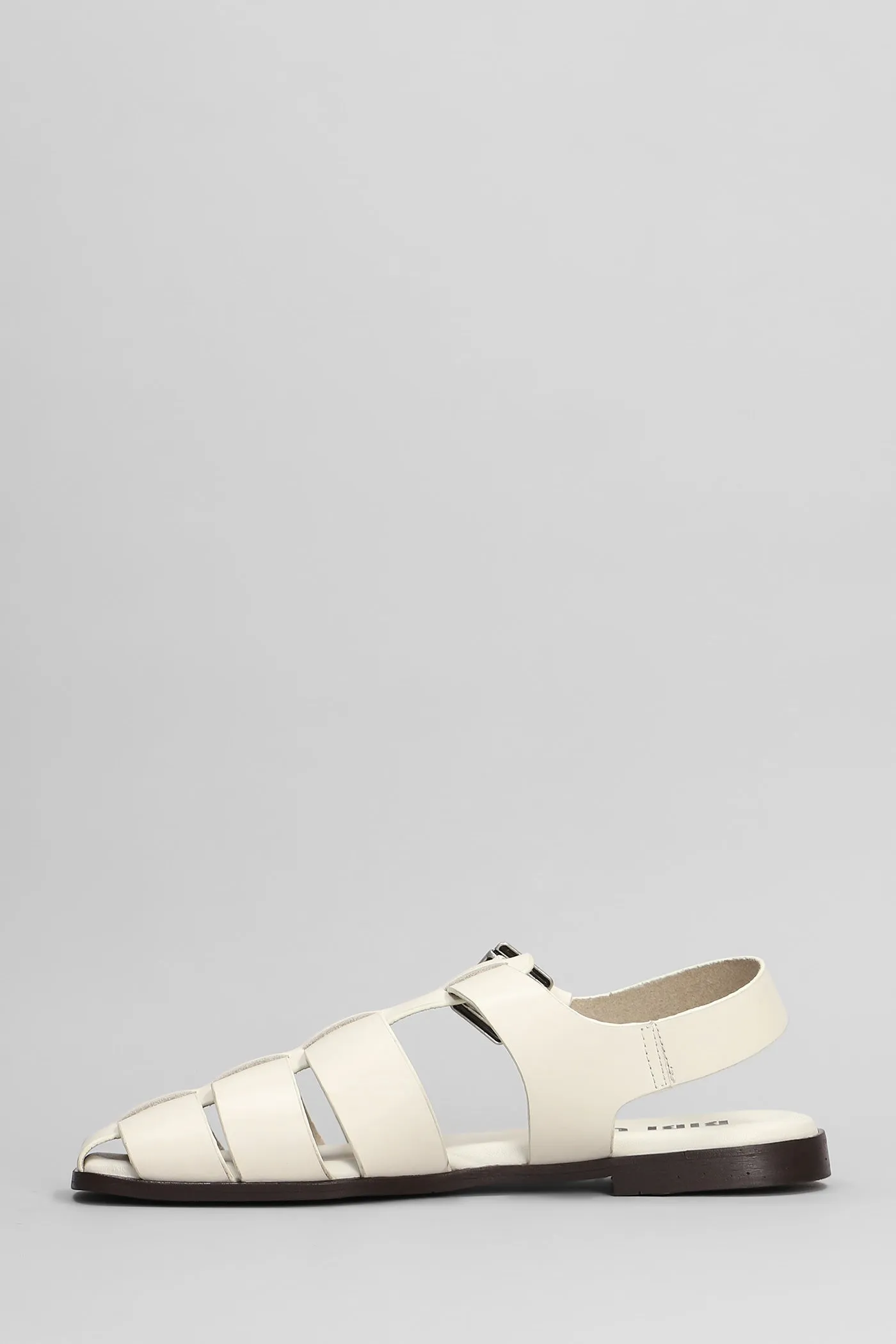 Jenna Ballet flats in white leather