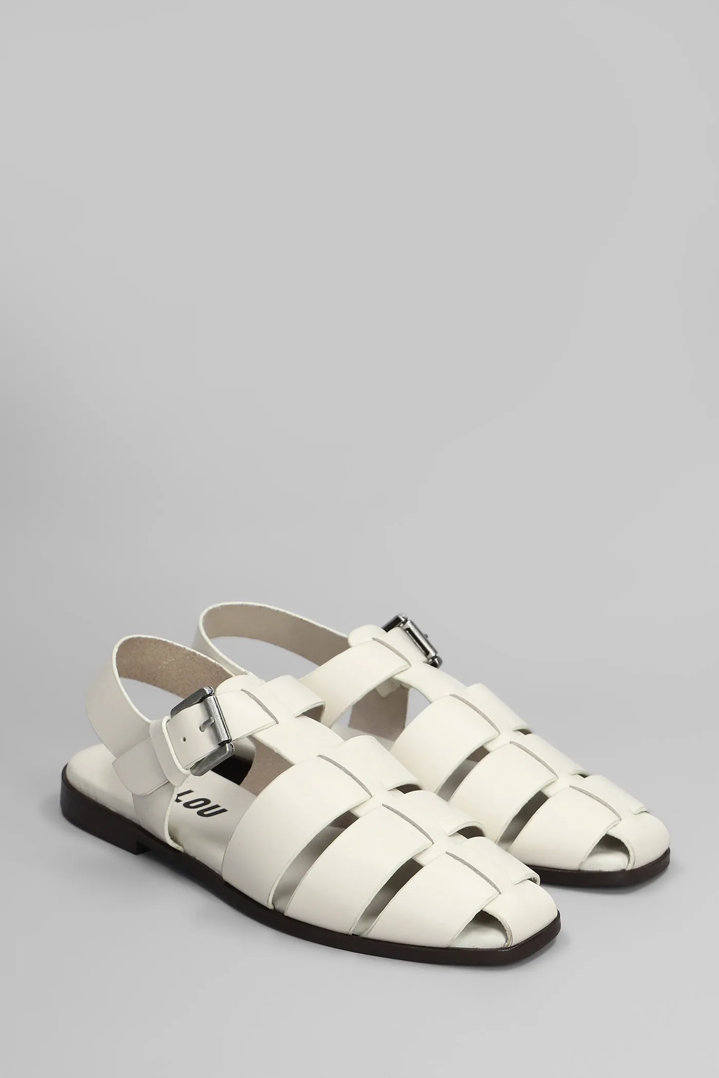 Jenna Ballet flats in white leather