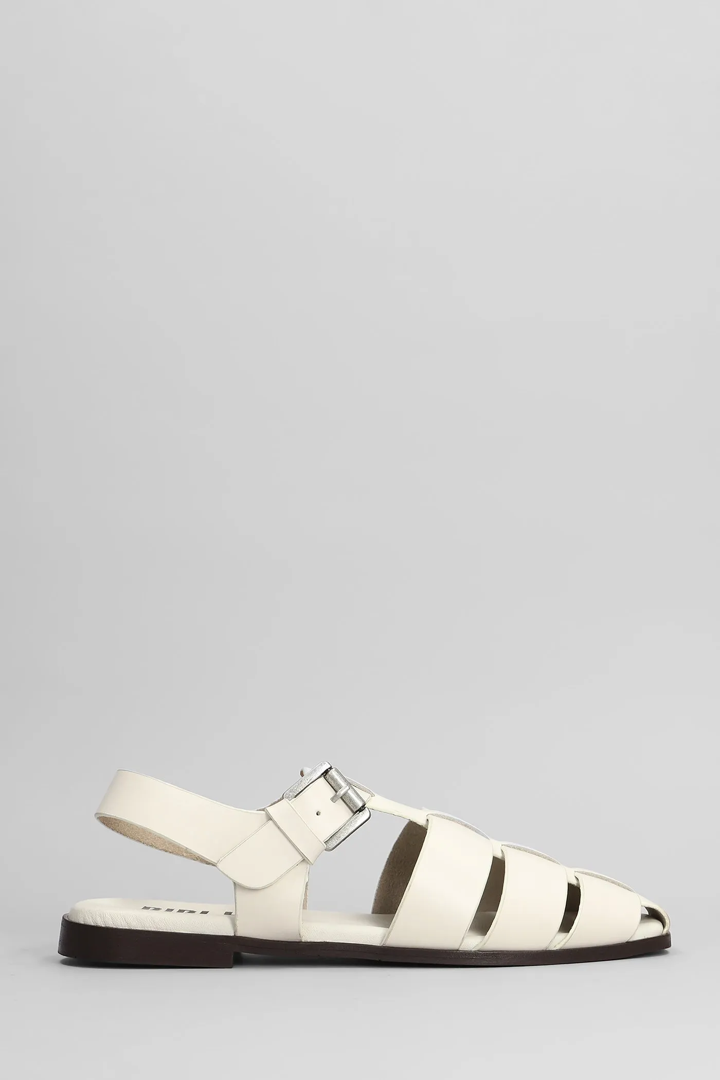Jenna Ballet flats in white leather
