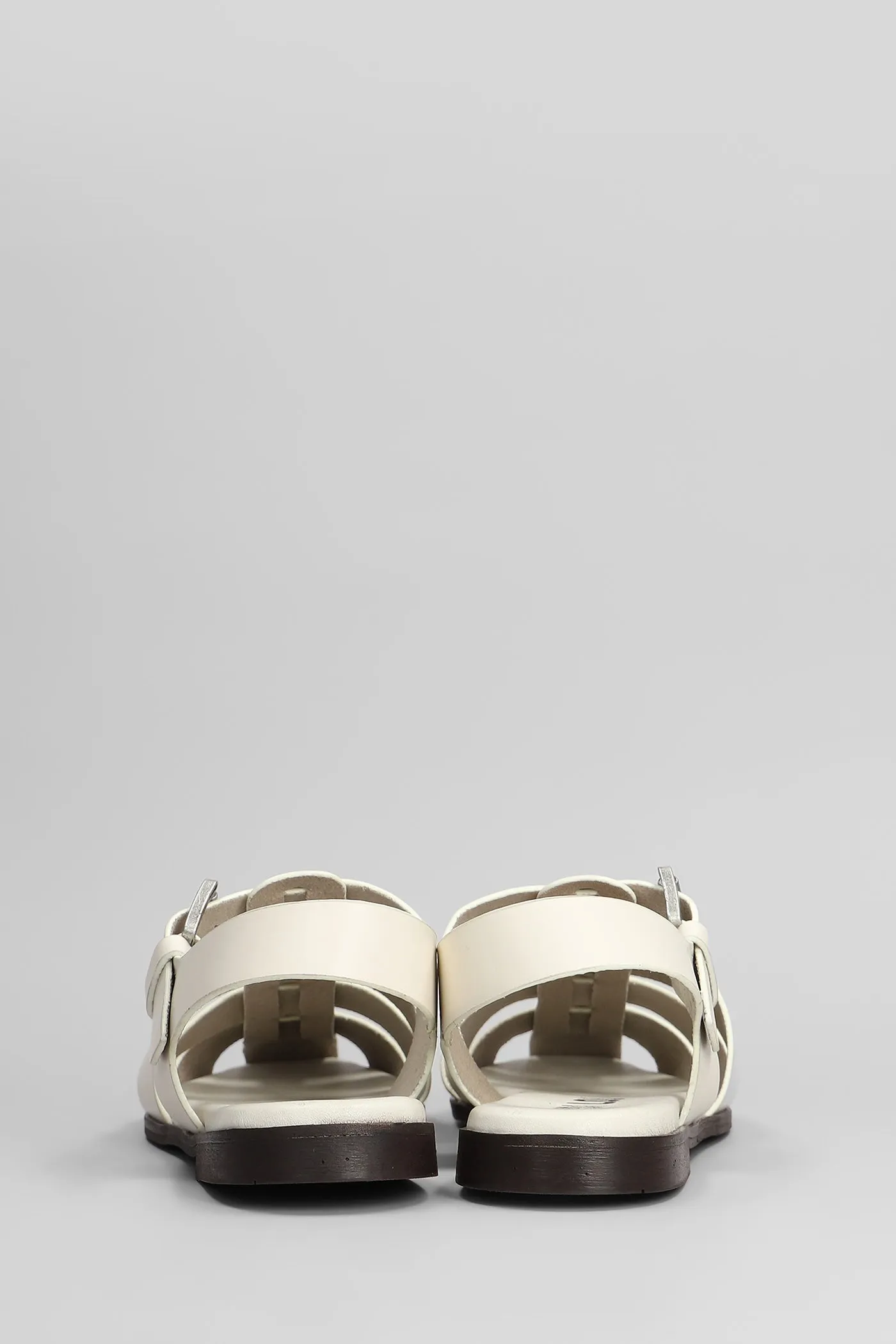 Jenna Ballet flats in white leather