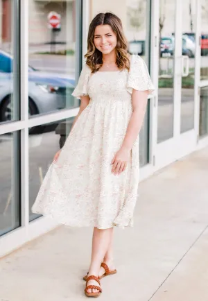 Just My Type Floral Midi