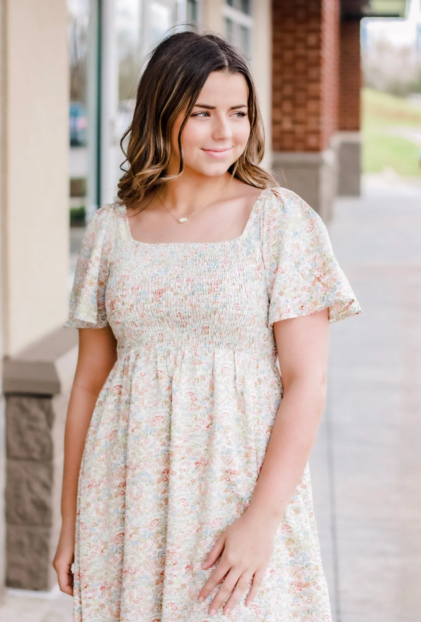 Just My Type Floral Midi