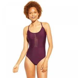 Kona Sol Women's Mesh Inset One Piece Swimsuit