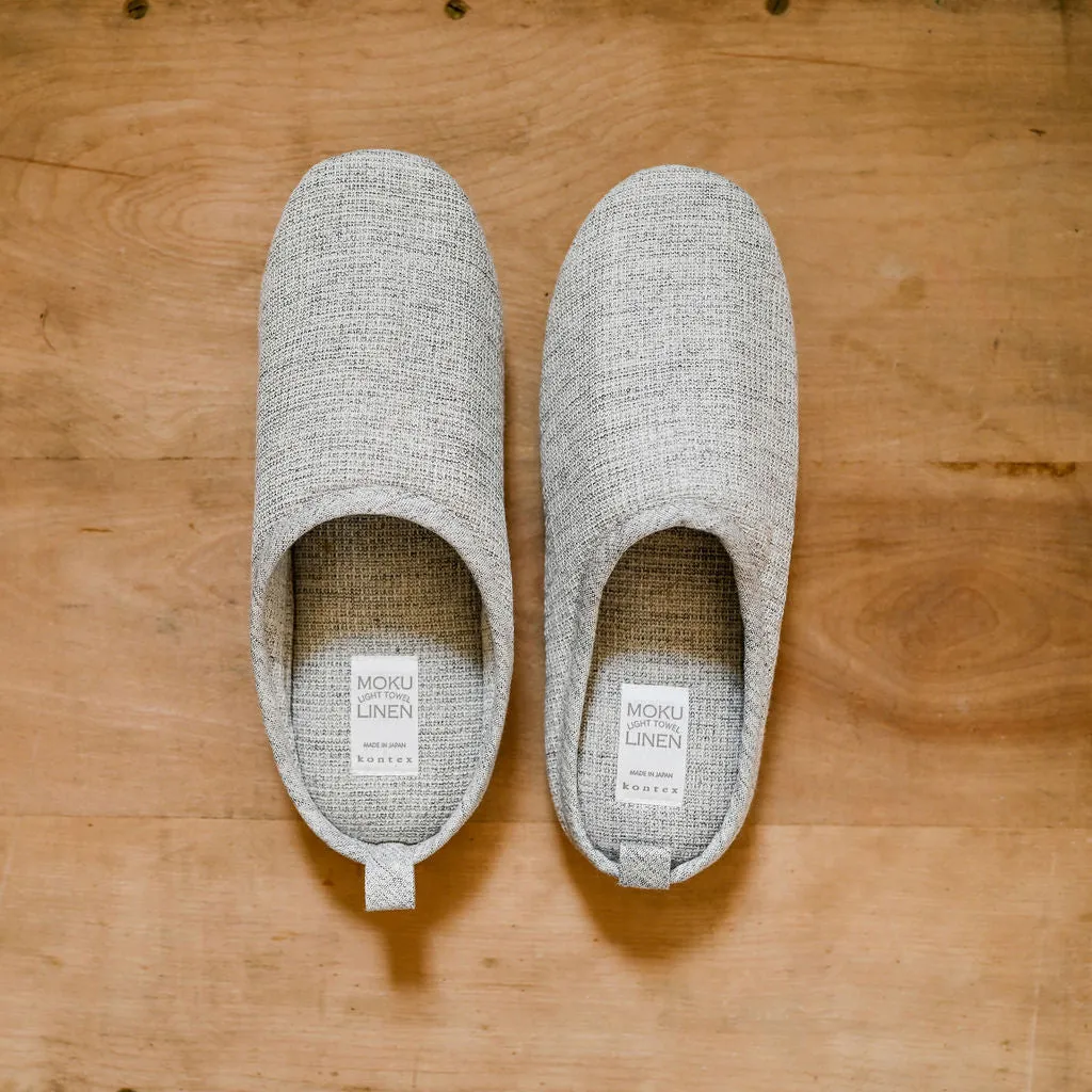 Kontex Moku Light Linen Slippers Grey Medium
