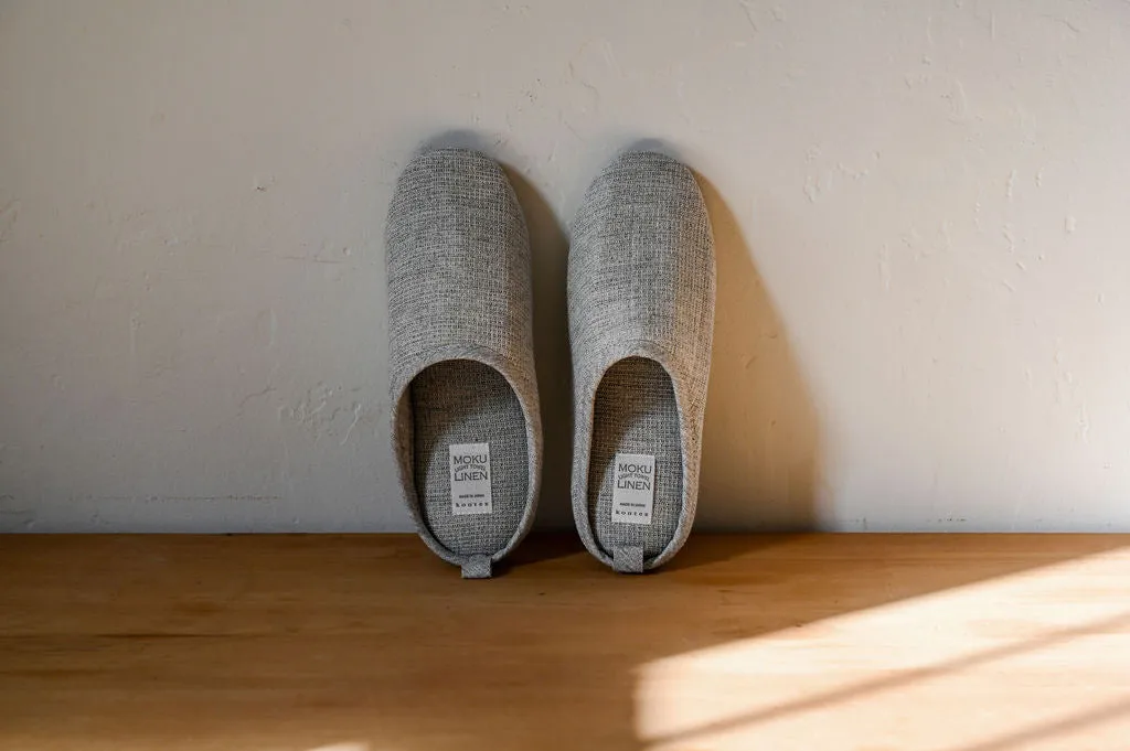Kontex Moku Light Linen Slippers Grey Medium