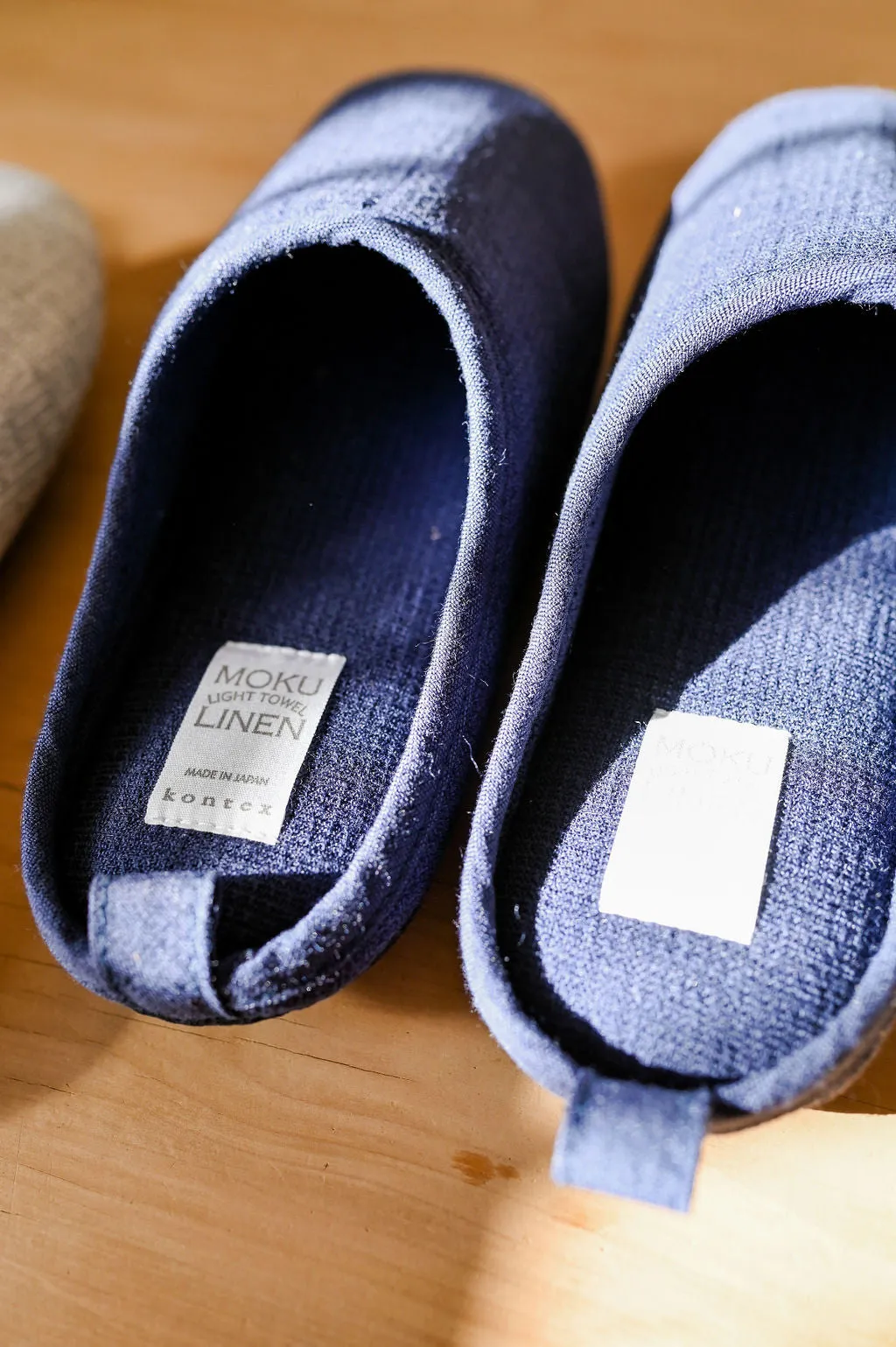 Kontex Moku Light Linen Slippers Navy Large