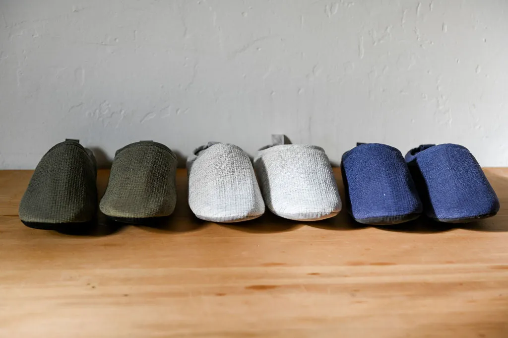 Kontex Moku Light Linen Slippers Navy Large