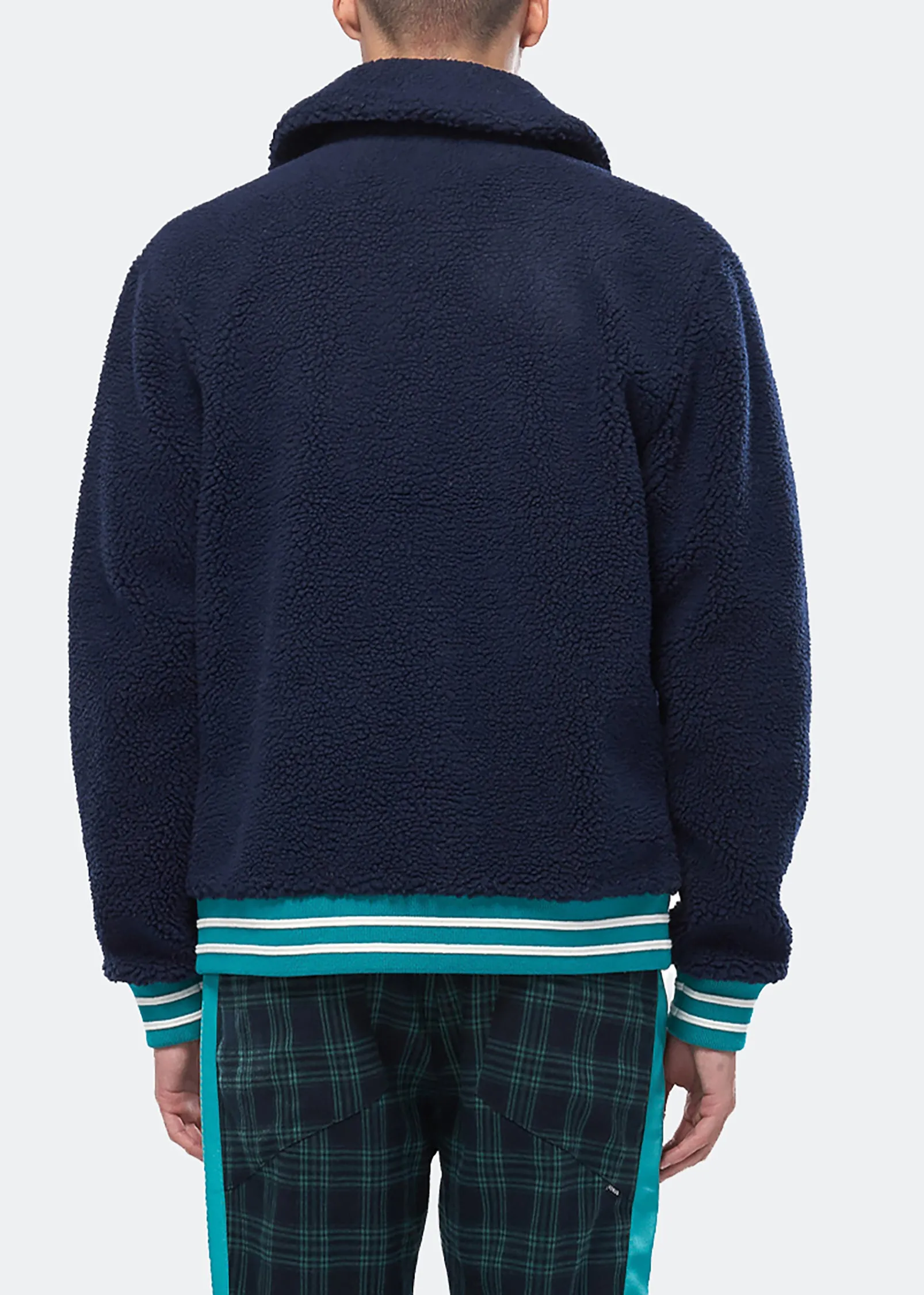Konus Men's Sherpa Zipup Jacket in Navy