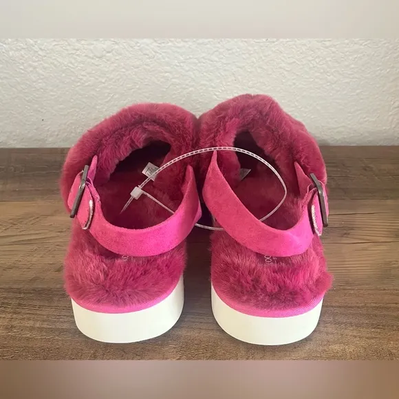 Koolaburra by UGG Fuzz'd Out Women's Sandal Slippers Fuchsia Size 9