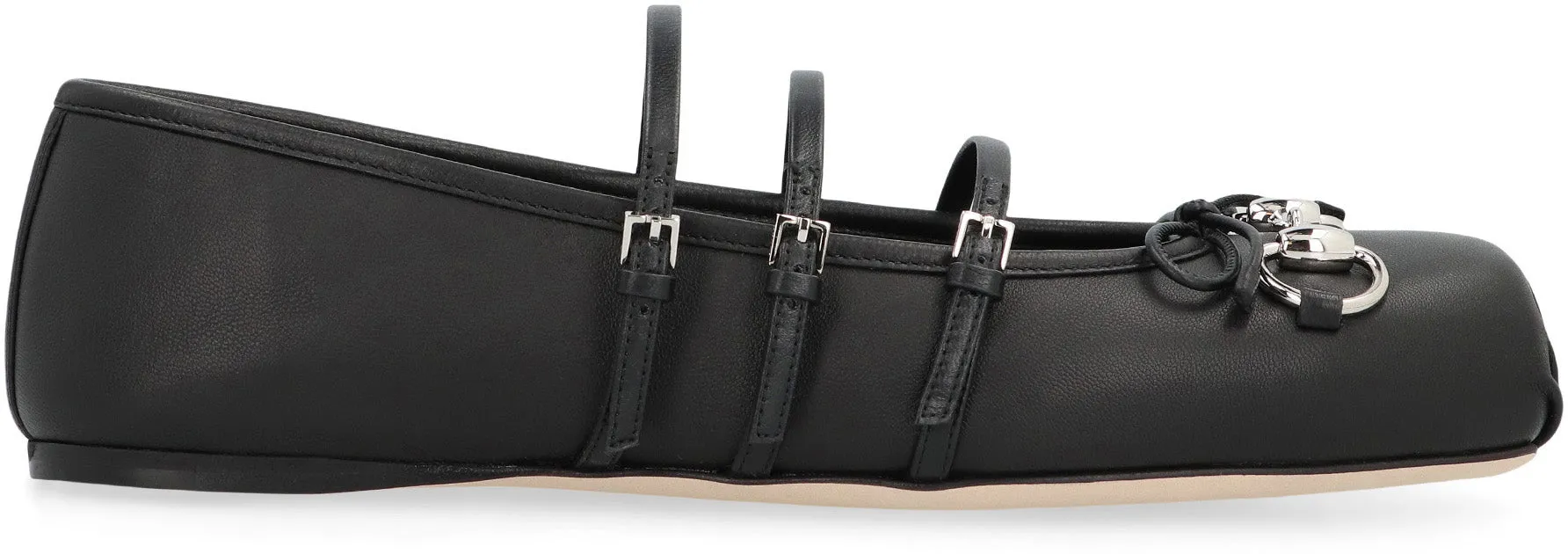 Leather ballet flats
