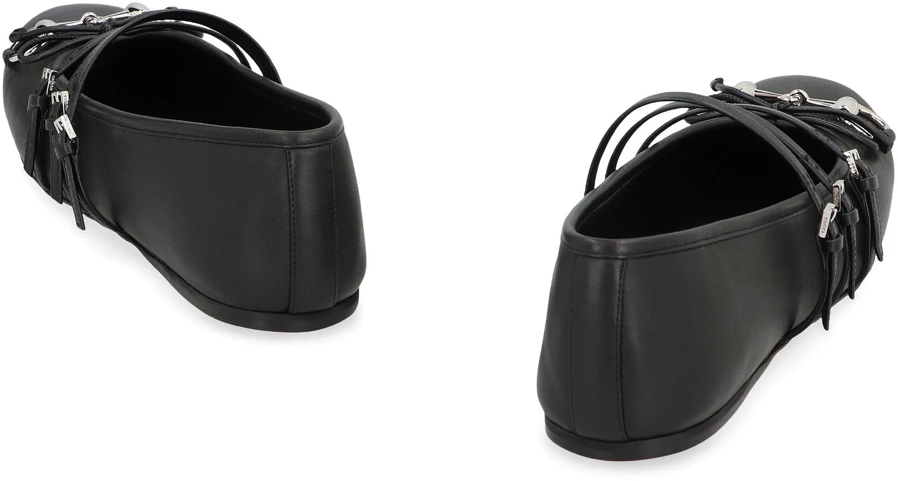 Leather ballet flats
