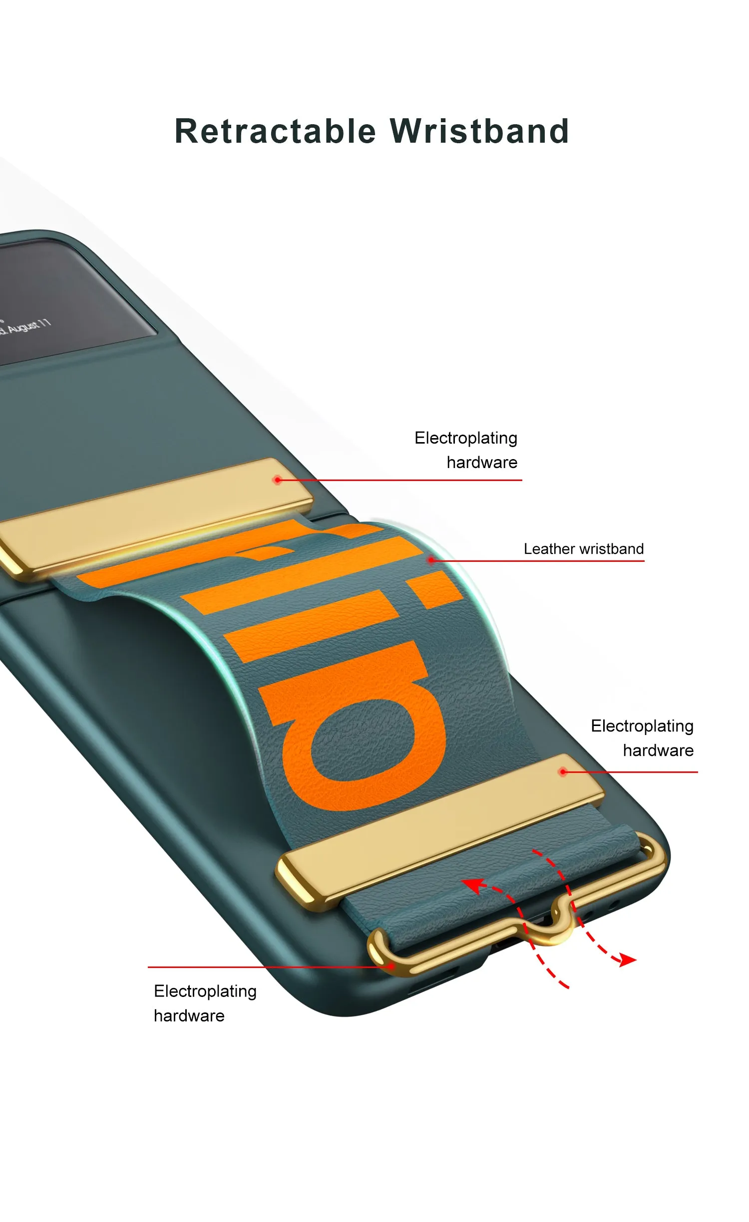 Leather Belts Holder Case For Samsung Galaxy Z Flip 3 5G With Back Screen Protector Hard Cover For Samsung Z Flip 3 5G Case