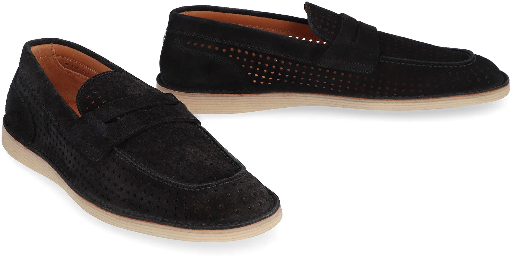 Leather loafers