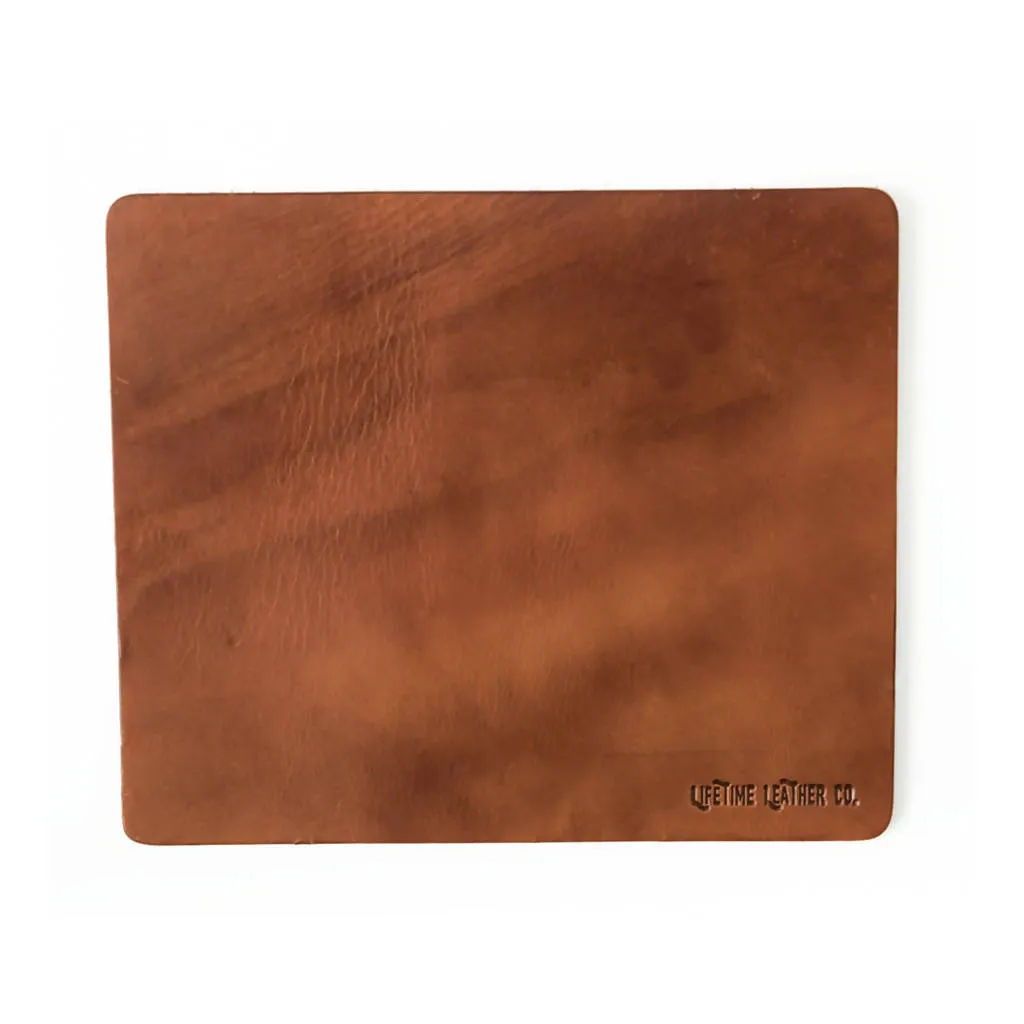 Leather Mouse Pad - Buck Brown