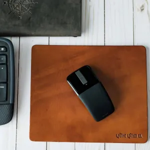 Leather Mouse Pad - Buck Brown