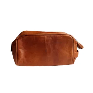 Leather Shaving/Travel Bag