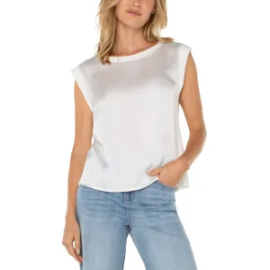 Liverpool Sleeveless Woven Knit Top