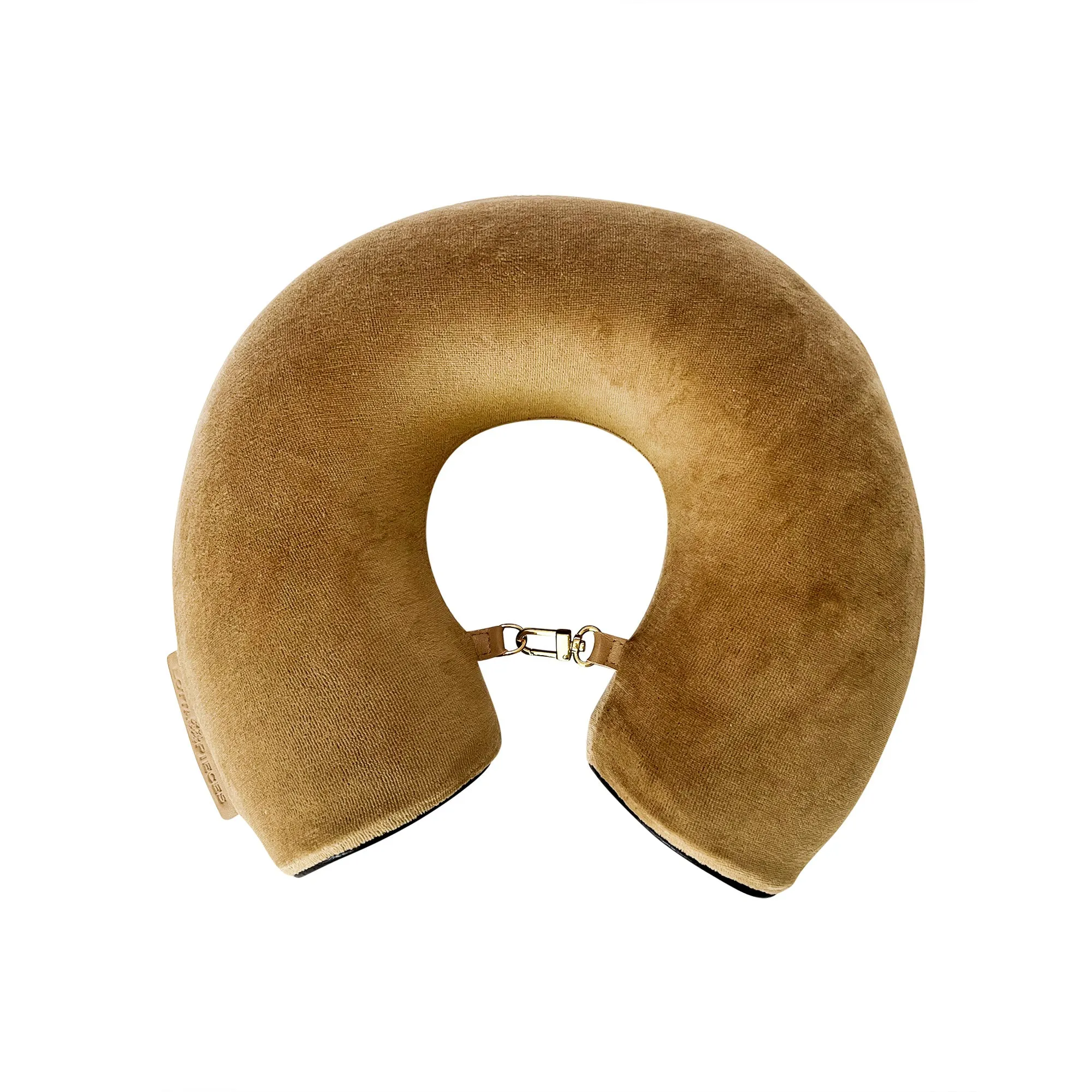 Lotta Pieces | Super Plush Travel Neck Pillow With Leather Tips