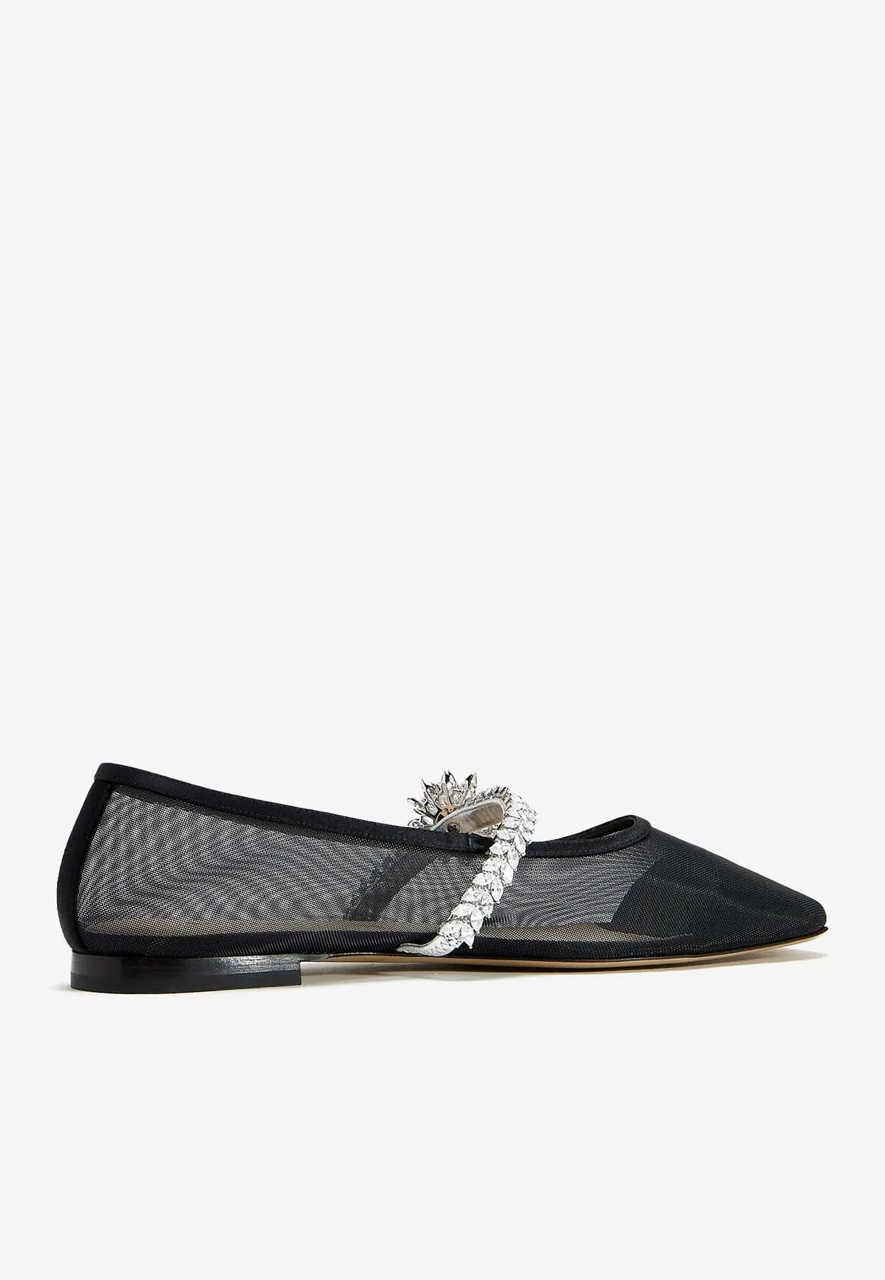 Lotus Flower Mesh Ballet Flats