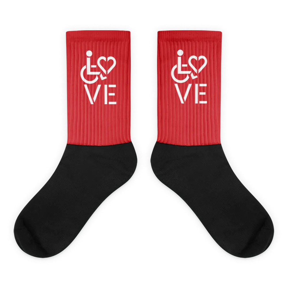 Love (for the Special Needs Community) Red Socks