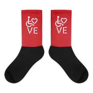 Love (for the Special Needs Community) Red Socks