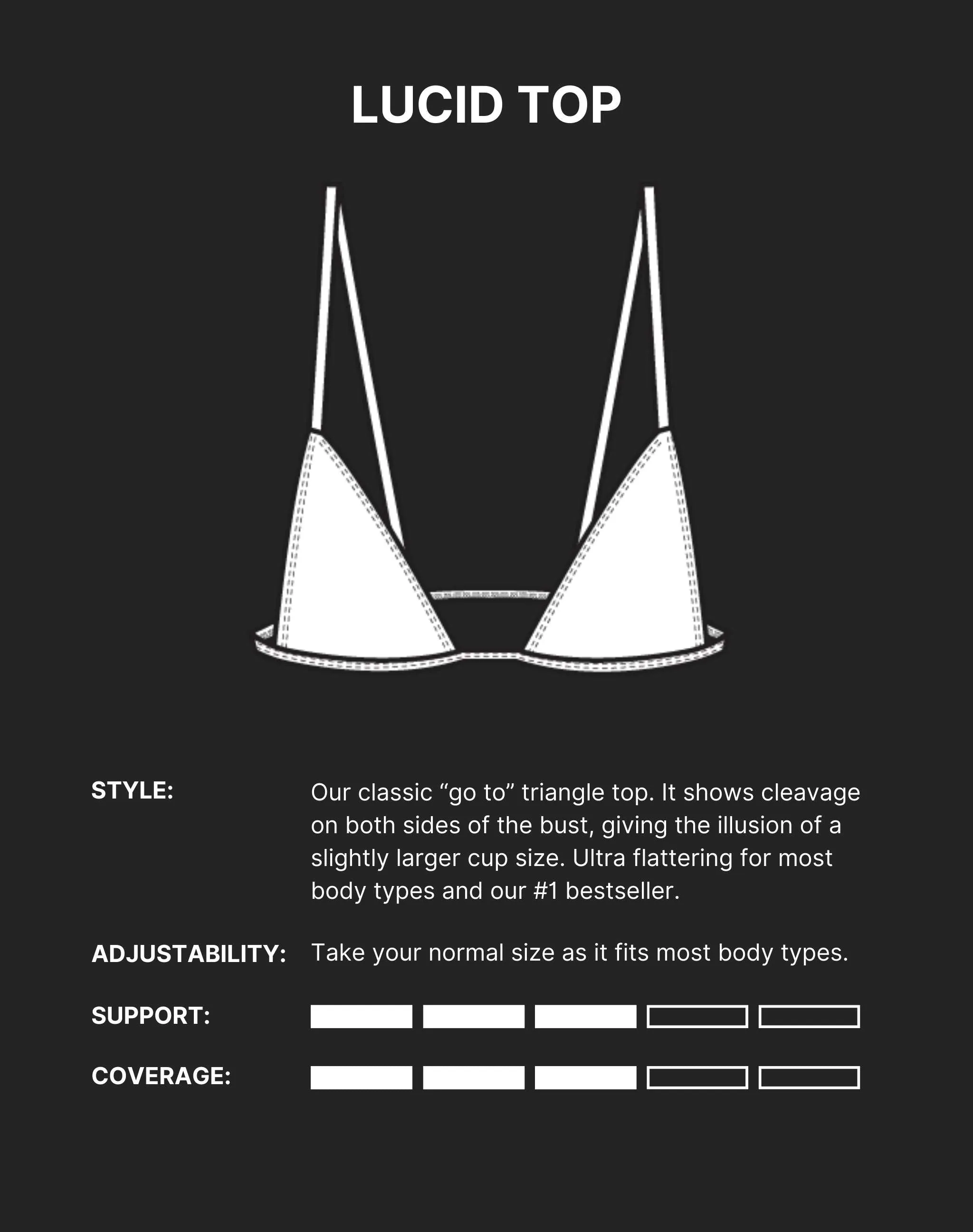 LUCID BIKINI TOP -  Fellini Print