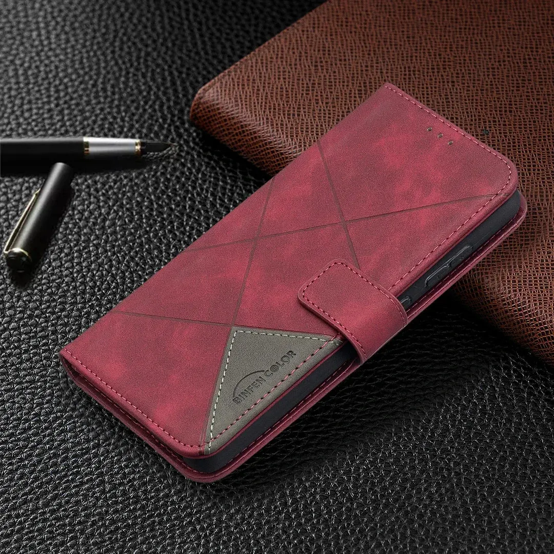 Magnetic Leather Wallet Flip Case For Samsung Galaxy