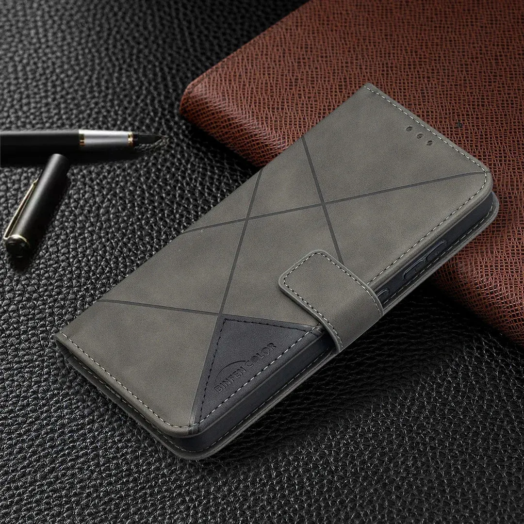 Magnetic Leather Wallet Flip Case For Samsung Galaxy