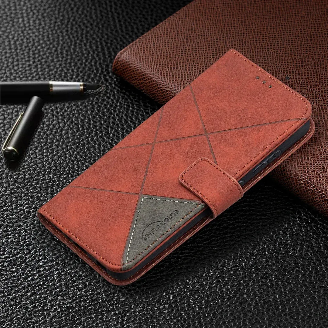 Magnetic Leather Wallet Flip Case For Samsung Galaxy