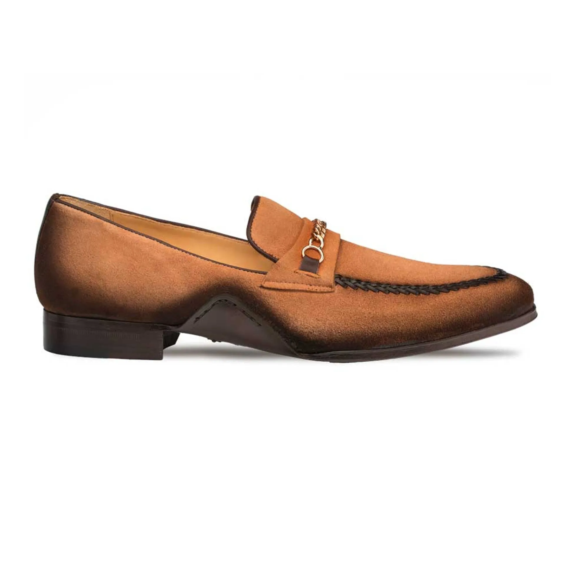 Mens' Sport Antique Suede Loafer By Mezlan Made In Spain Brand
