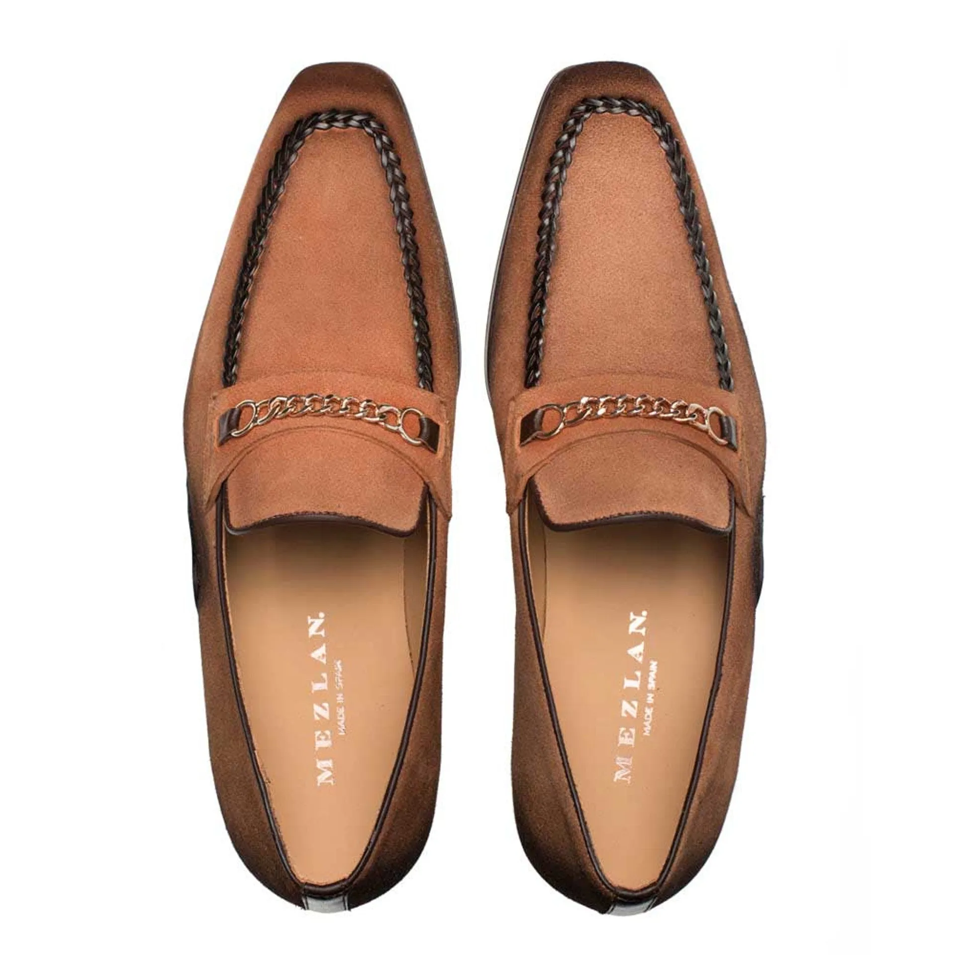 Mens' Sport Antique Suede Loafer By Mezlan Made In Spain Brand