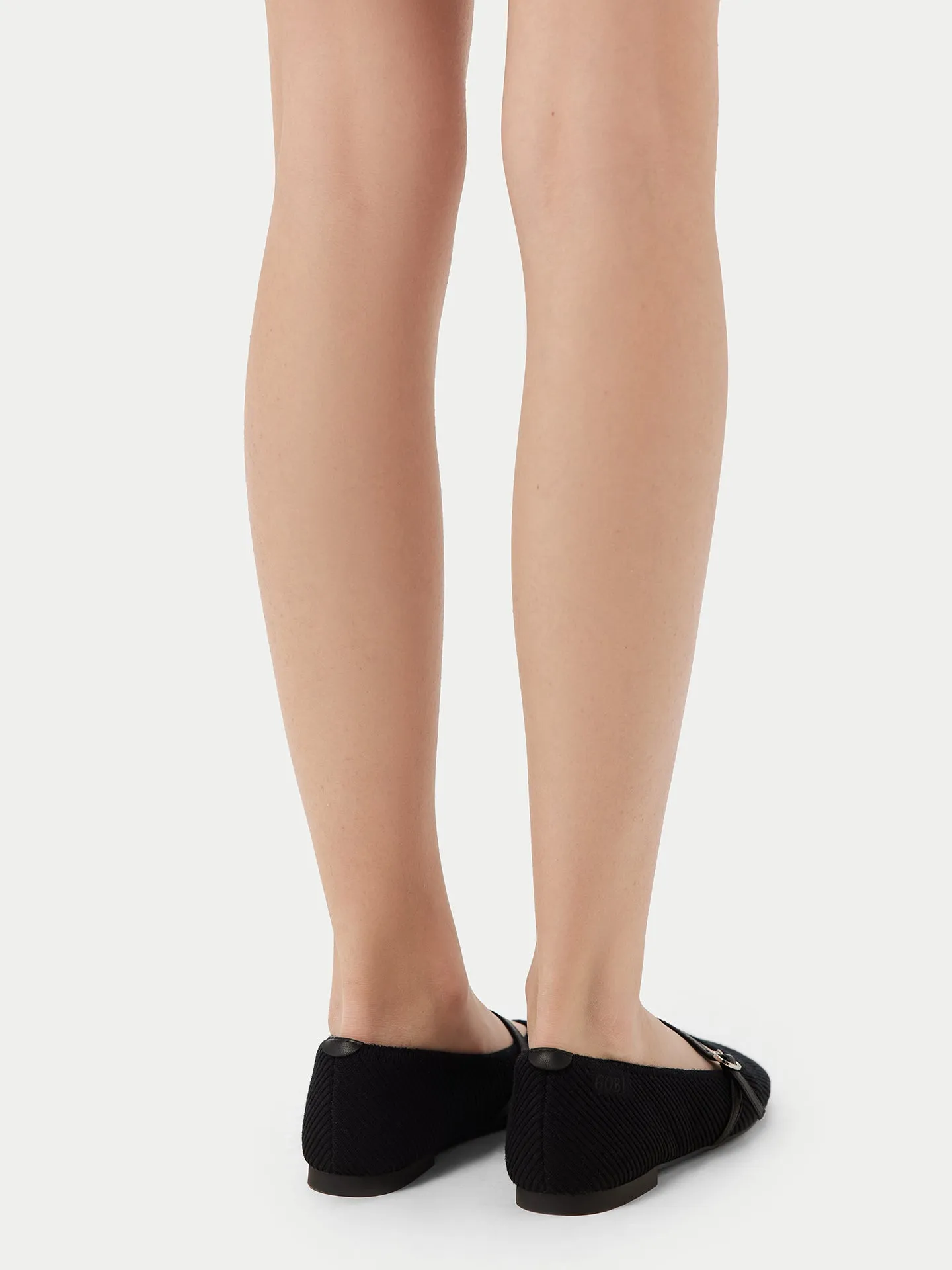 Mercerized Wool Cashmere Knitted Ballet Flats