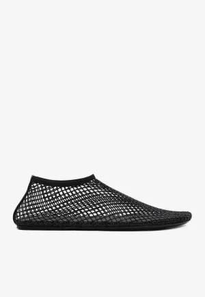 Minette Crystal Mesh Ballet Flats