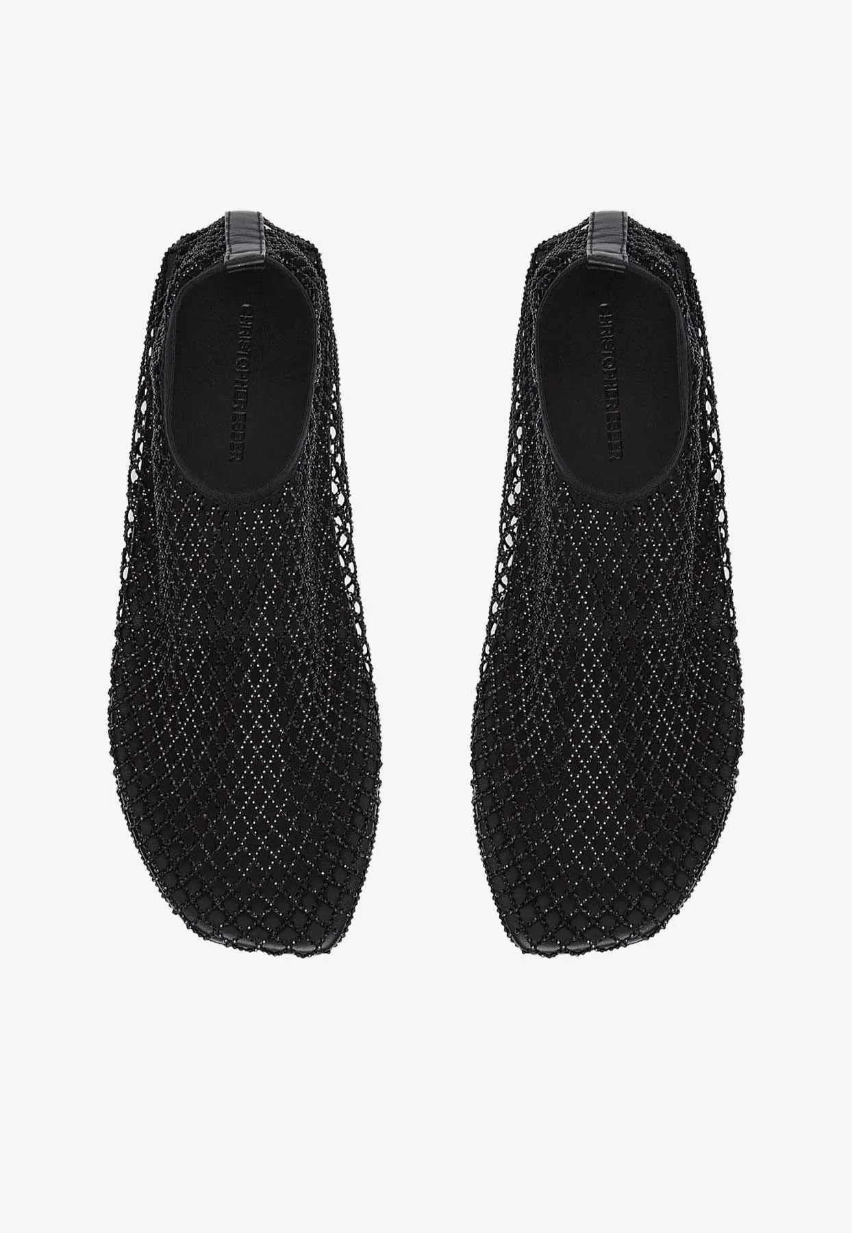Minette Crystal Mesh Ballet Flats
