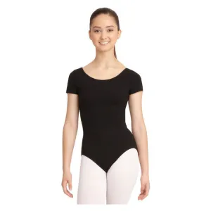 Mondor Adult Black Short-Sleeved Leotard