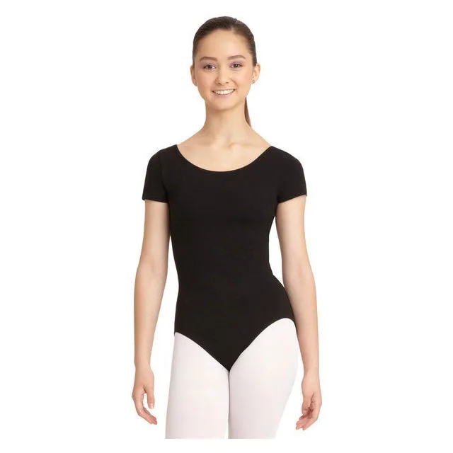 Mondor Adult Black Short-Sleeved Leotard