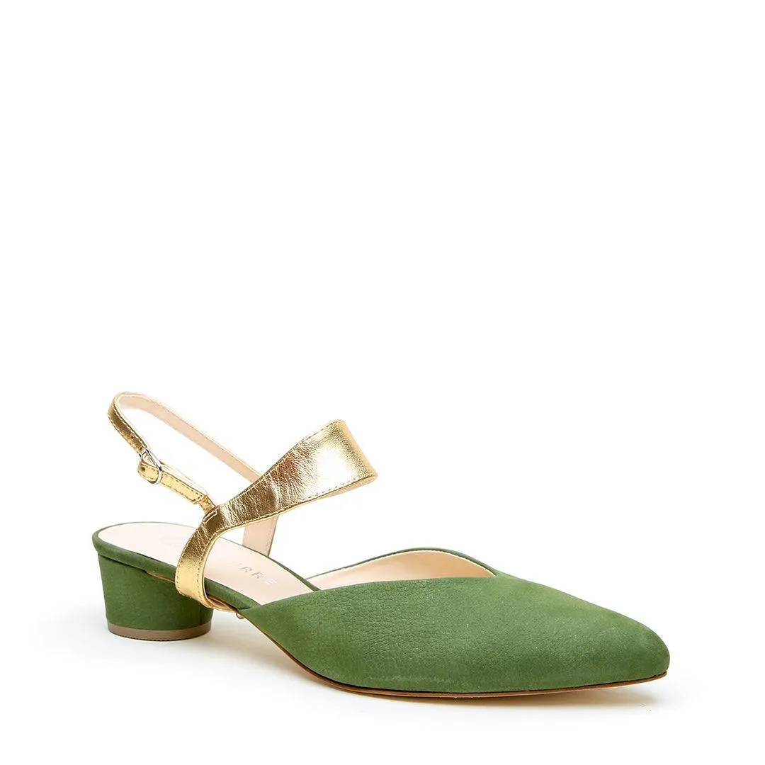 Moss V Slide   Gold Elsie Strap