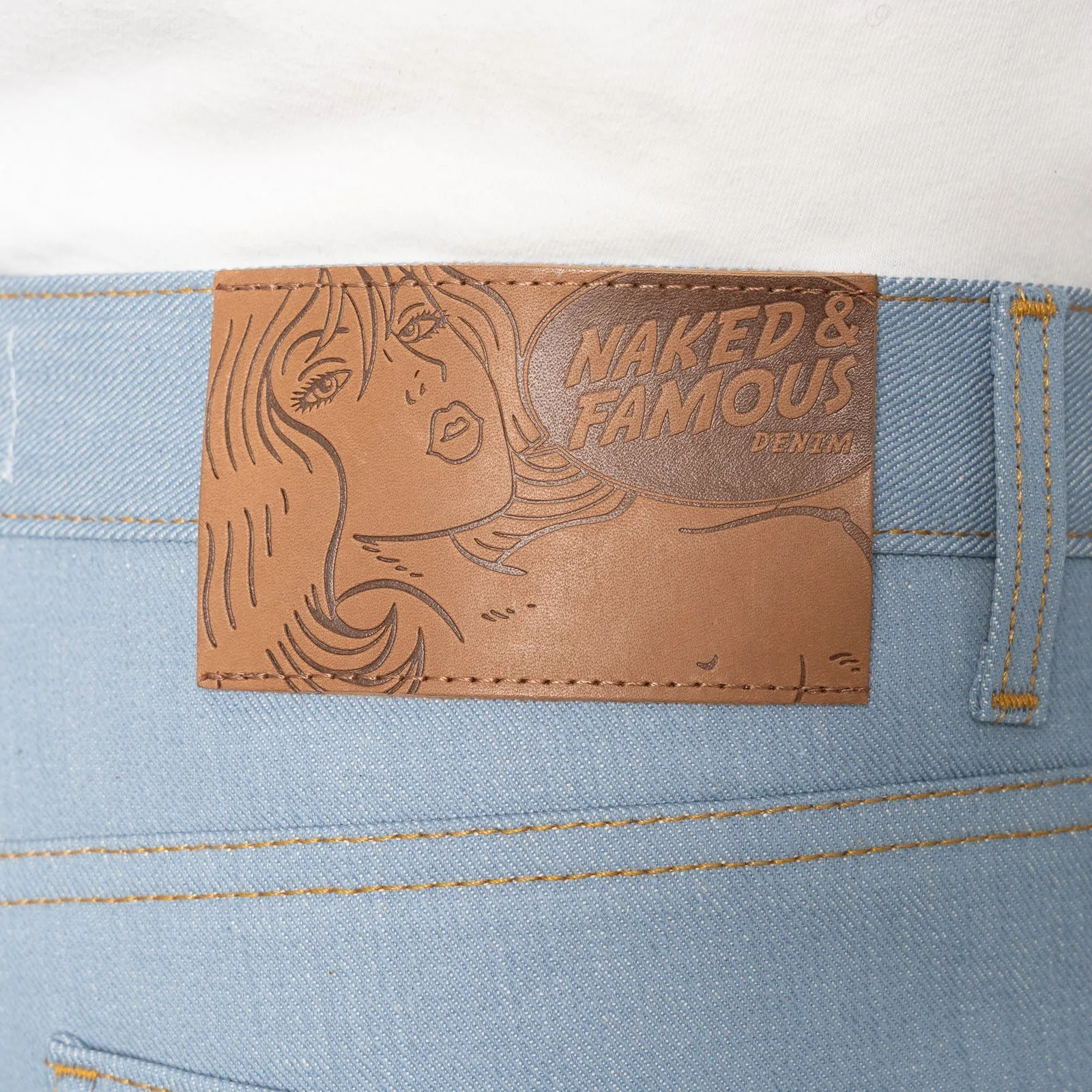 Naked and Famous - Super Guy - Left Hand Twill Selvedge - Sky Blue Edition