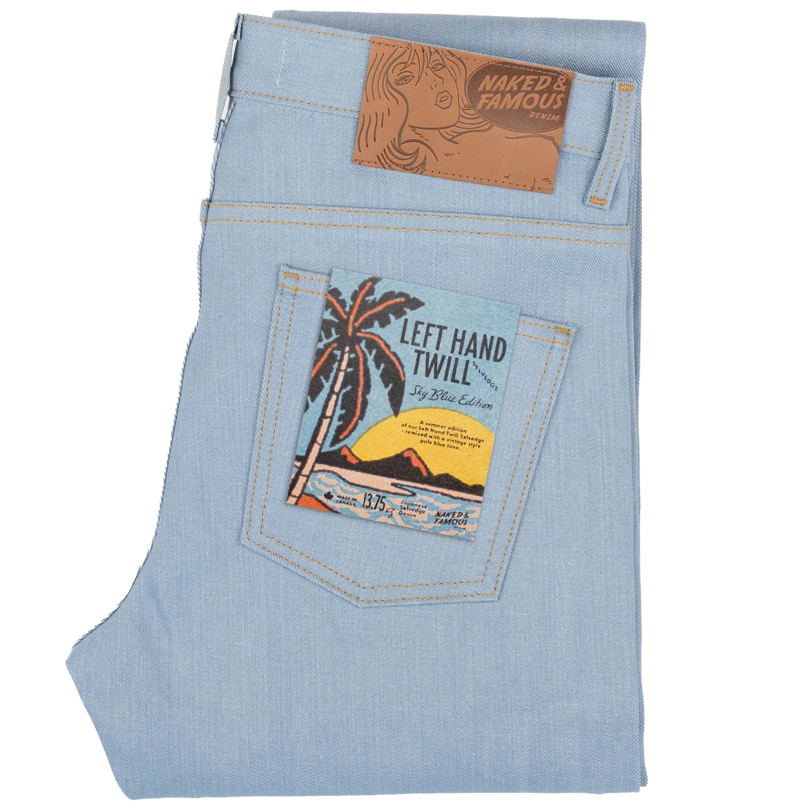 Naked and Famous - Super Guy - Left Hand Twill Selvedge - Sky Blue Edition