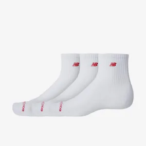NB Patch Logo Ankle Socks (3 Pairs) - White