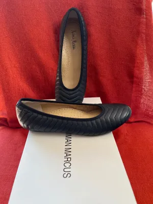 Neiman Marcus Leather Ballet Flats Size 8B-NIB