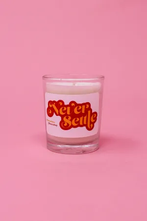 Never Settle Candle