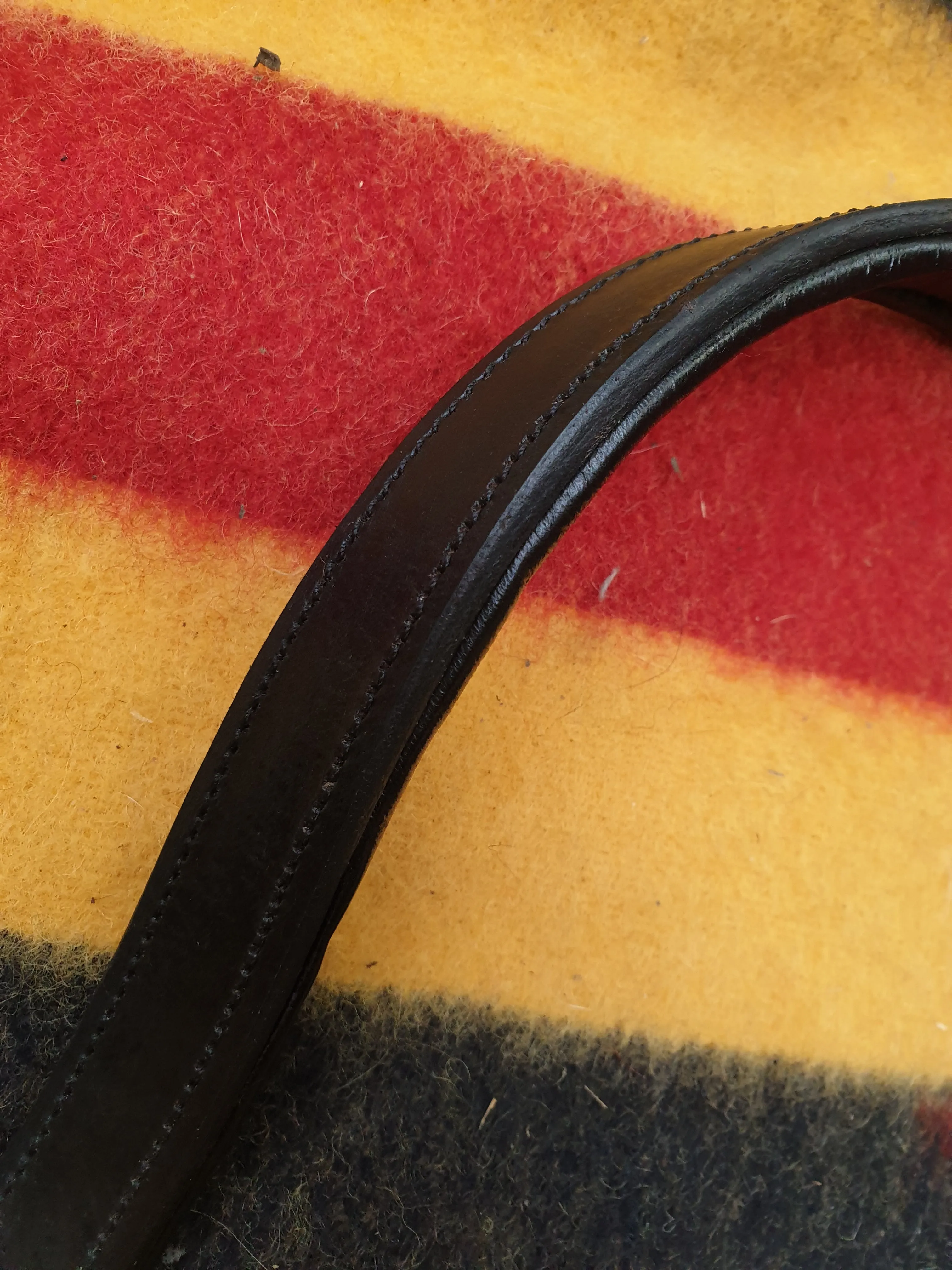 New black leather XF head collar FREE POSTAGE☆