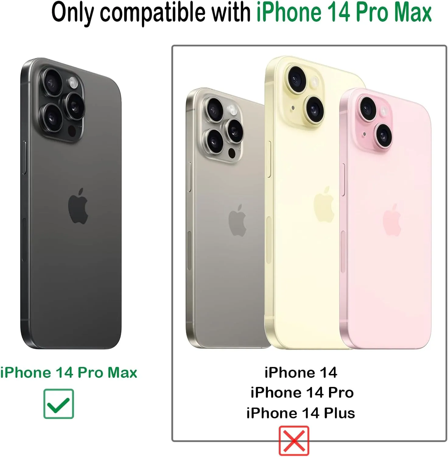 NEW MInCYB for iPhone 14 Pro Max Wallet Case with Card Holder (12 Card Slots) - PU Leather Case for Women & Men, Wireless Charging, Detachable Magnetic, Crossbody Strap, Shockproof Protective Phone Cover., iPhone 14 Pro Max, Pink