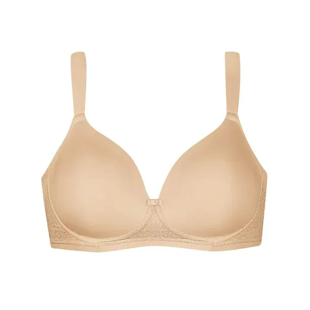 New WonderBra EcoPure Smoothing Wirefree Bra in Nude, sz 38C